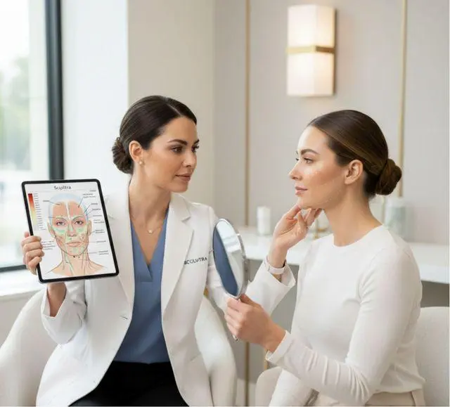 Biostimulator consultation and facial rejuvenation